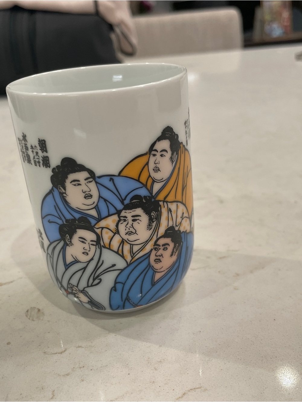 Yunomi teacup, Sumo, Japan, Eclectic, Comfy